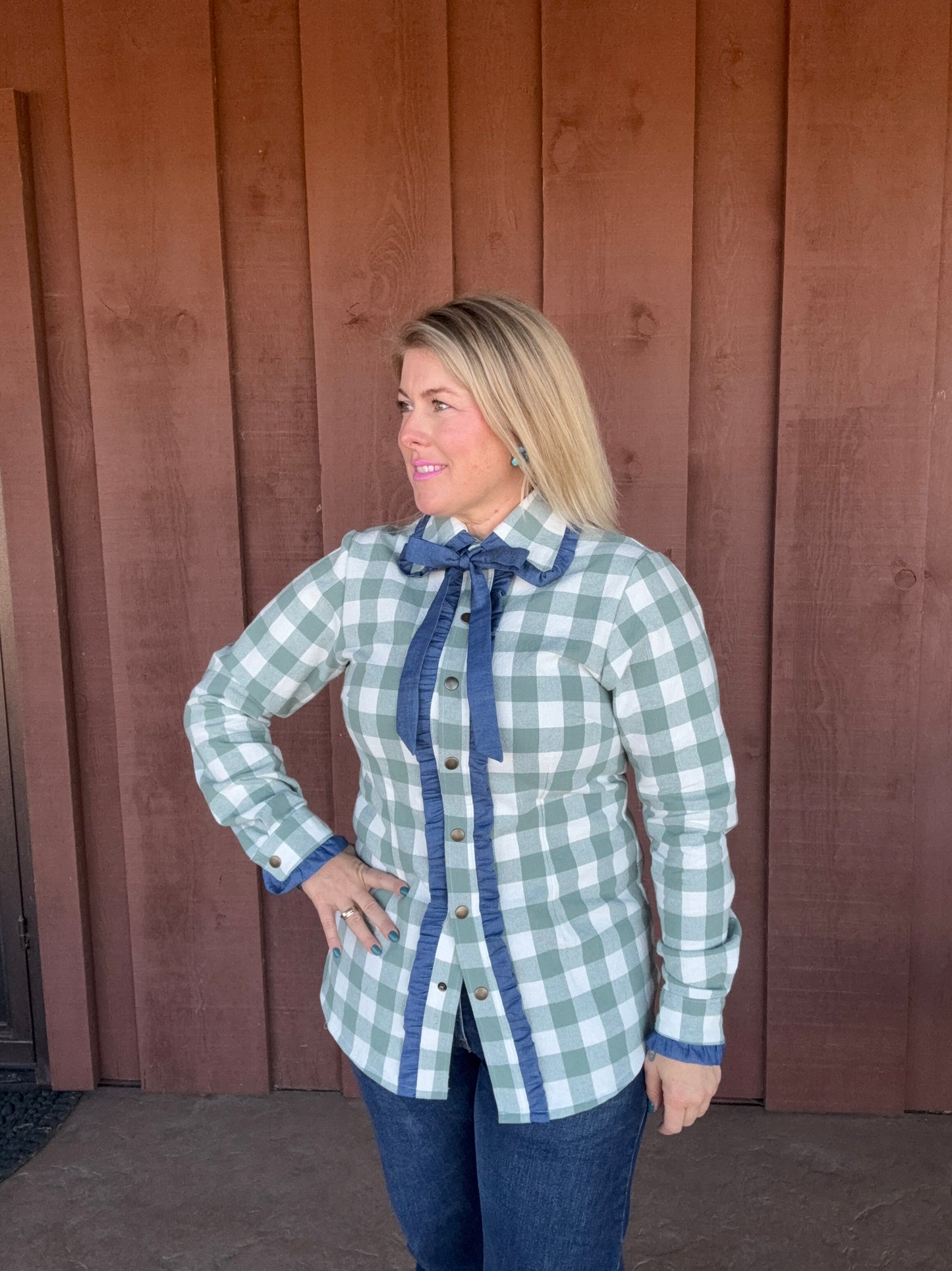Pendleton Sage Green & Denim