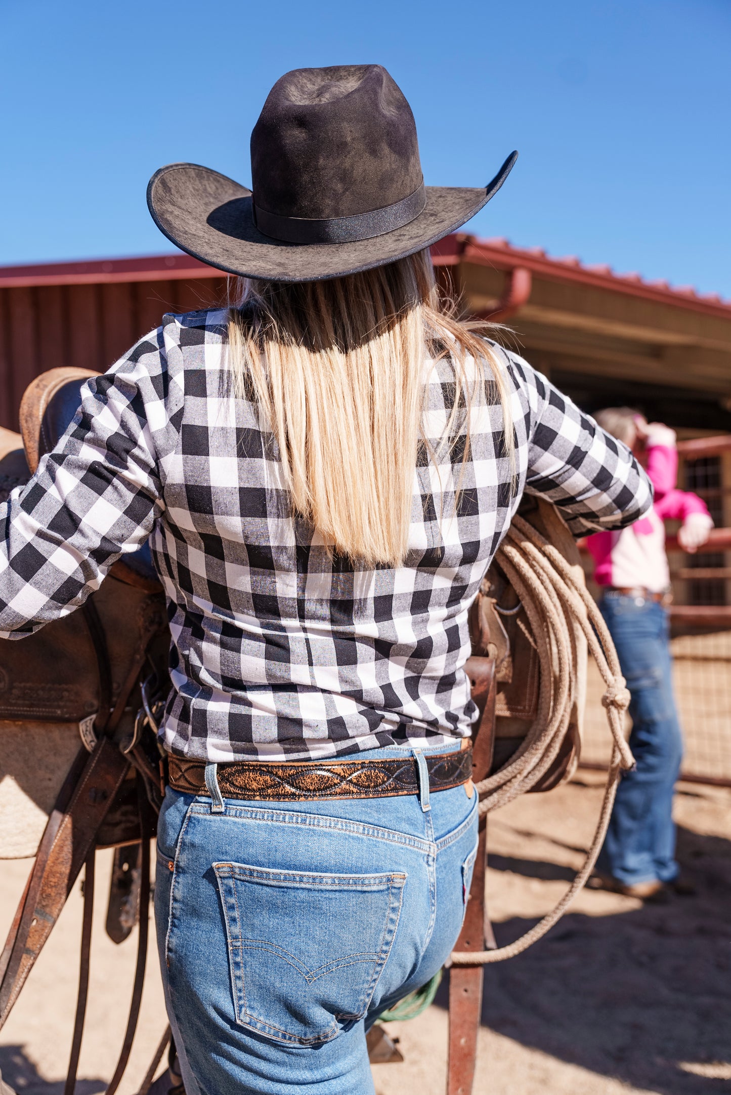 Cheyenne Black & White Gingham Shirt