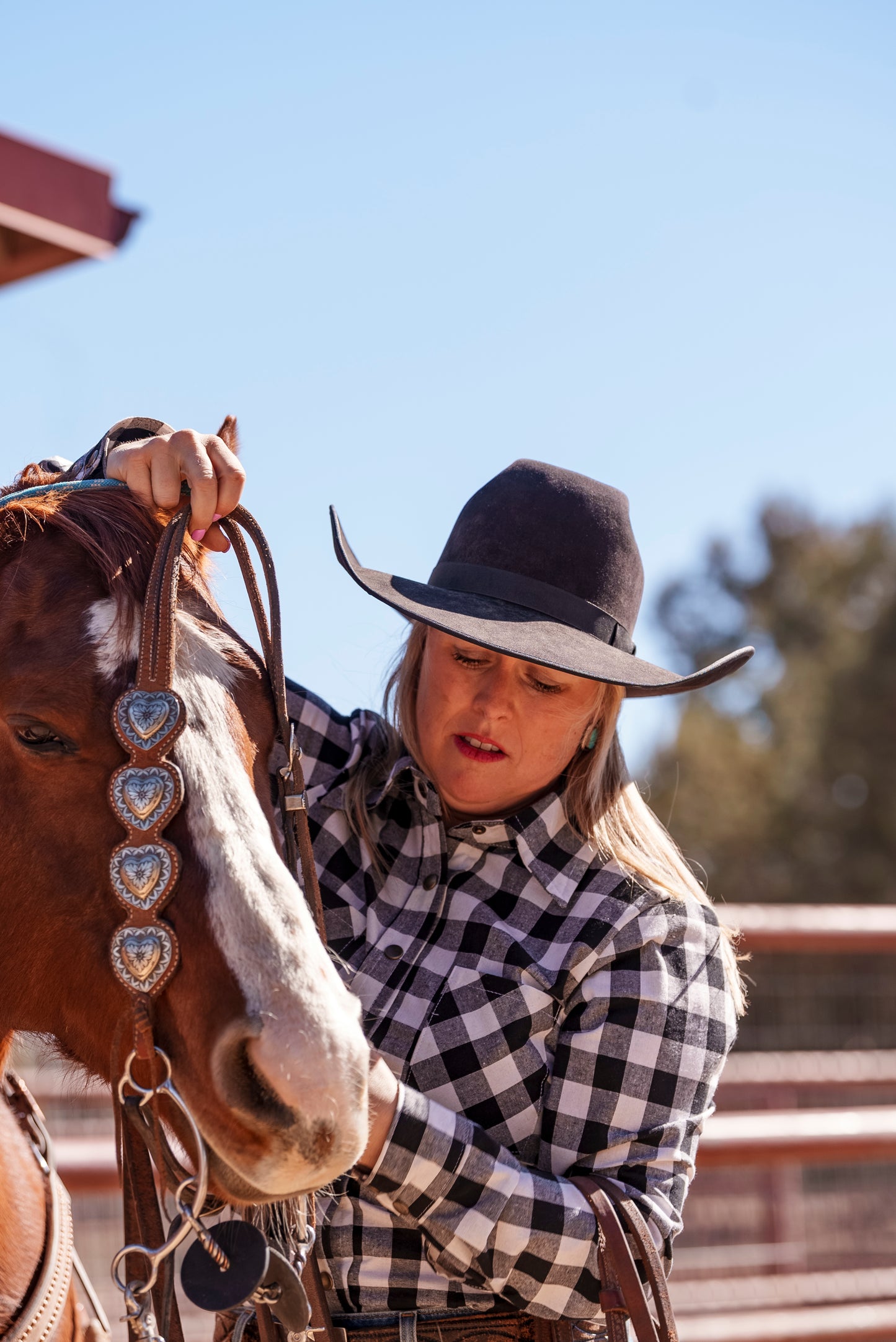 Cheyenne Black & White Gingham Shirt