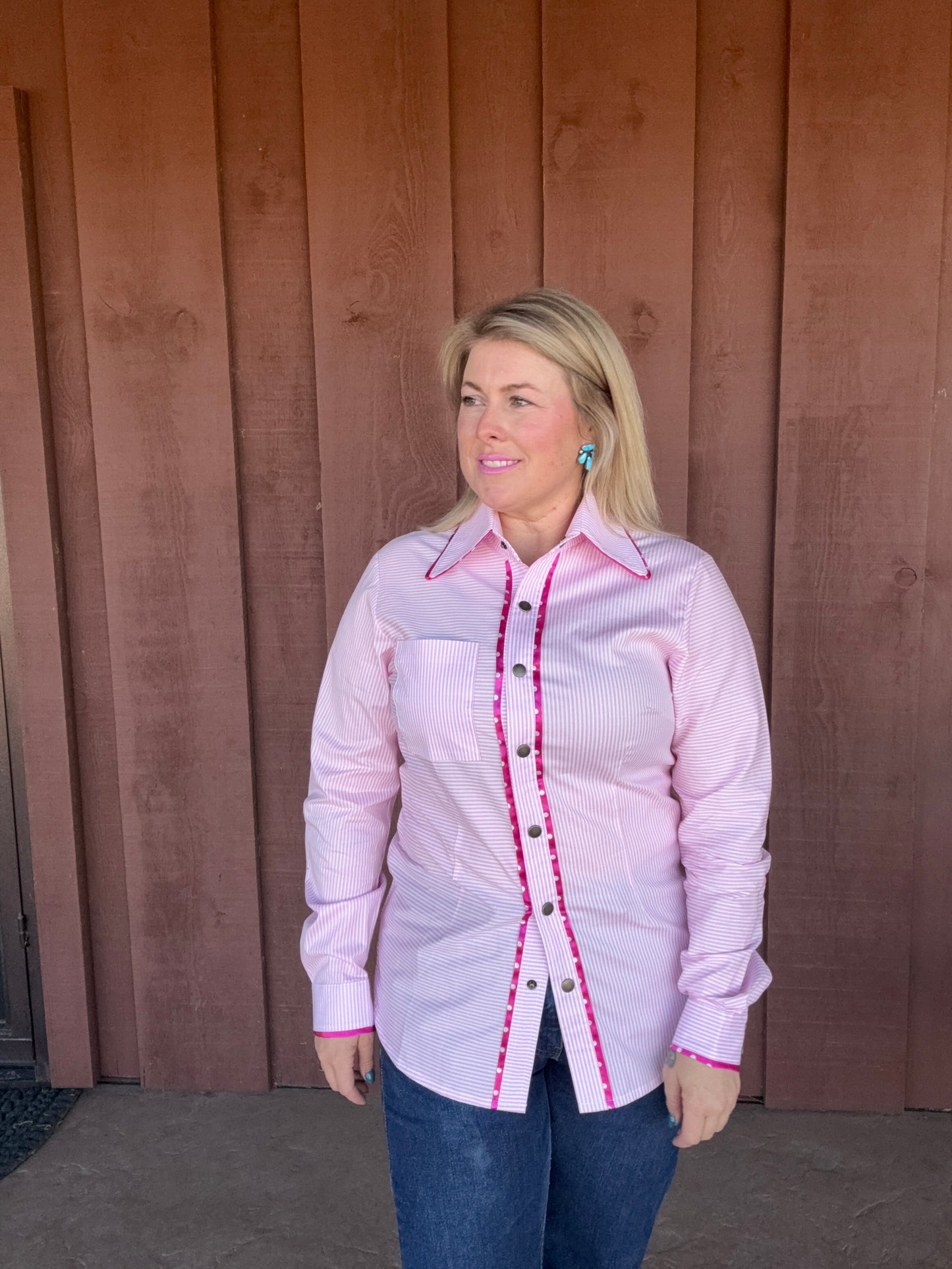 London Pink Pinstripe Shirt