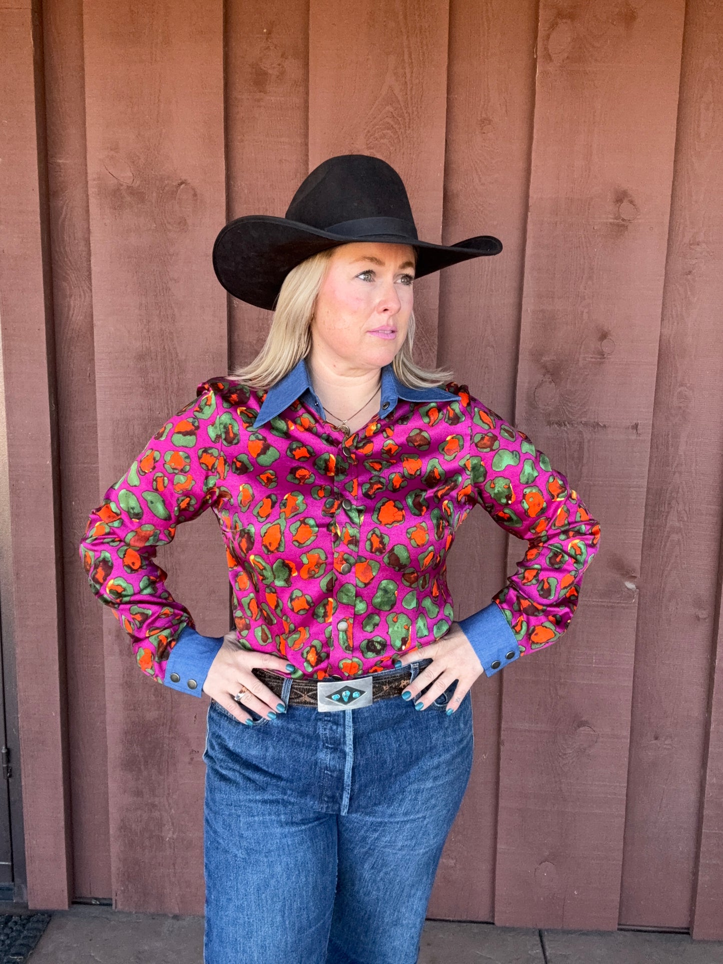 London Pink Leopard Shirt