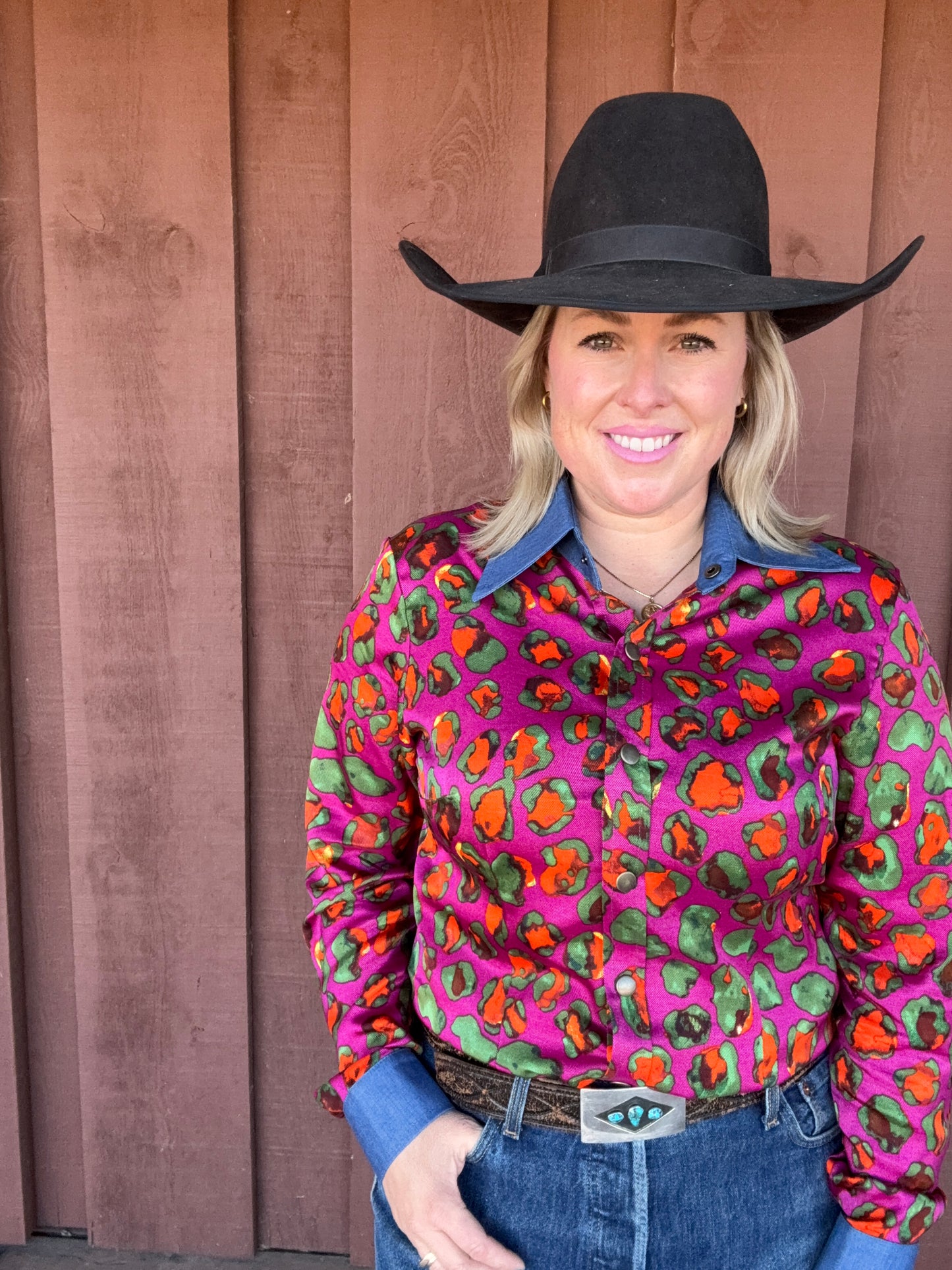 London Pink Leopard Shirt