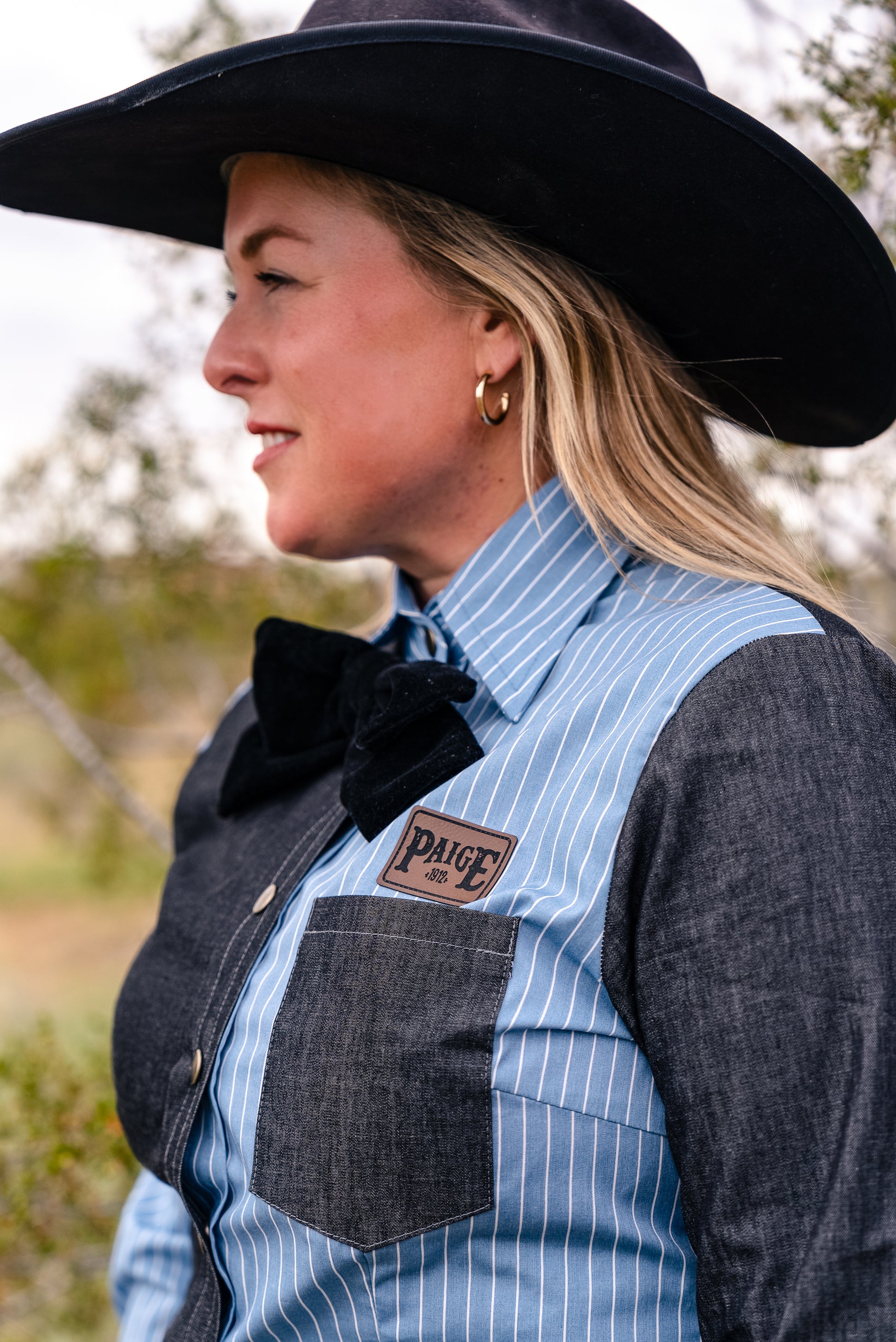 Cheyenne Denim Color Block Shirt image 3